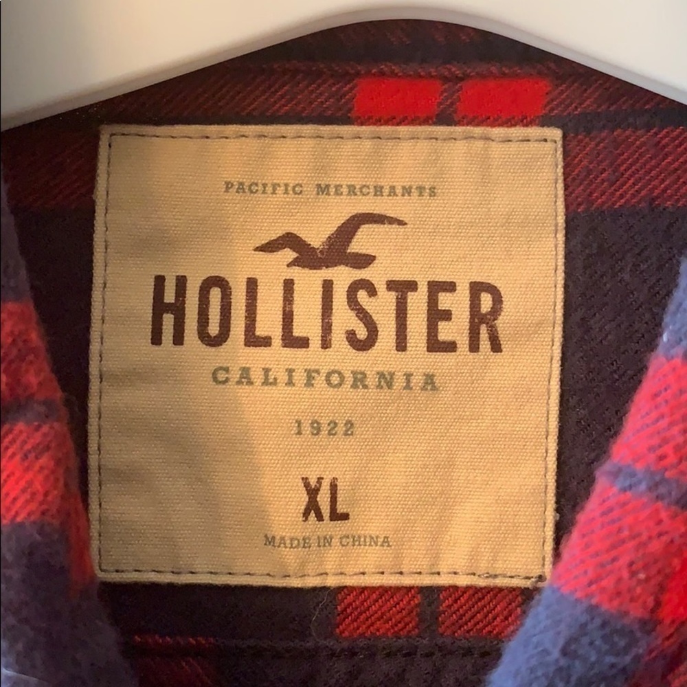MEN’S Hollister Long sleeve Flannel shirt - Picture 2 of 3